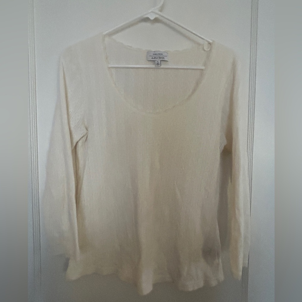 & Other Stories open work 3/4 sleeve tee